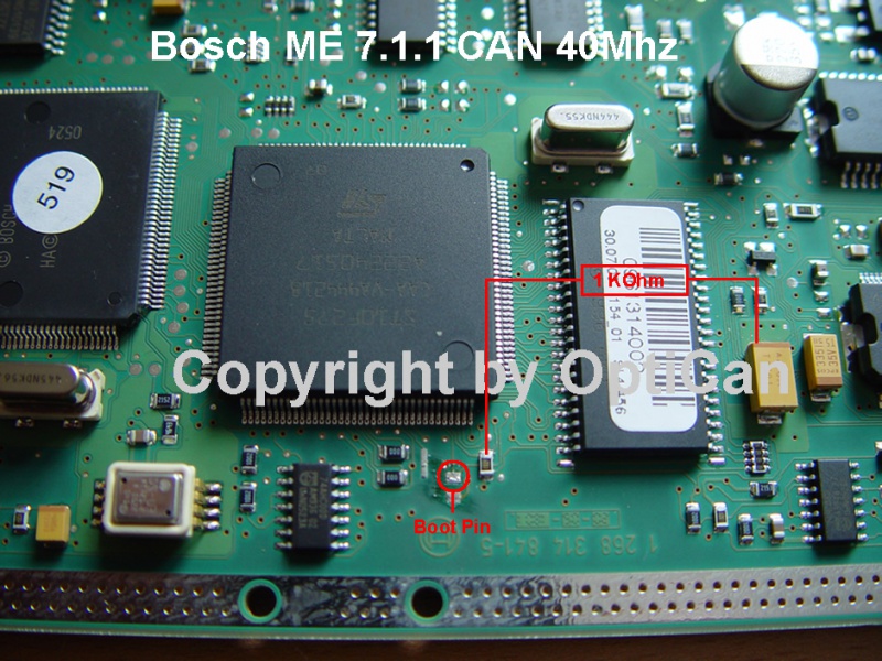 Bosch ME 7.1.1 (Skoda) pinout diagram 8